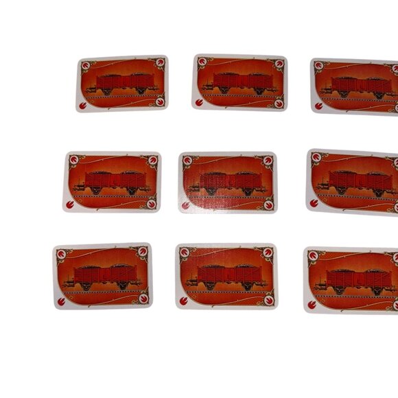Days of Wonder Ticket to Ride Set of 12 Red Coal Car Train Cards Replacement - Picture 2 of 6